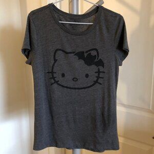 Hello Kitty Sanrio x Old Navy Collectibles Bat Bow Dark Grey T-shirt Round Neck